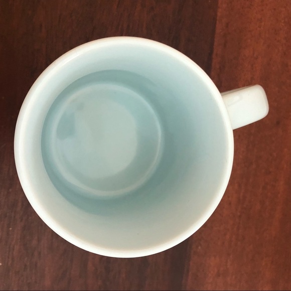Vintage Otagiri Cat in Window Blue Mug Floral - Picture 3 of 5